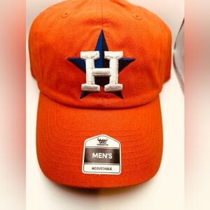 Houston Astros MLB Official Baseball Cap Blue Orange Adjustable
